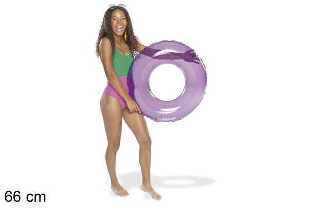 Flotador hinchable violeta 66 cm