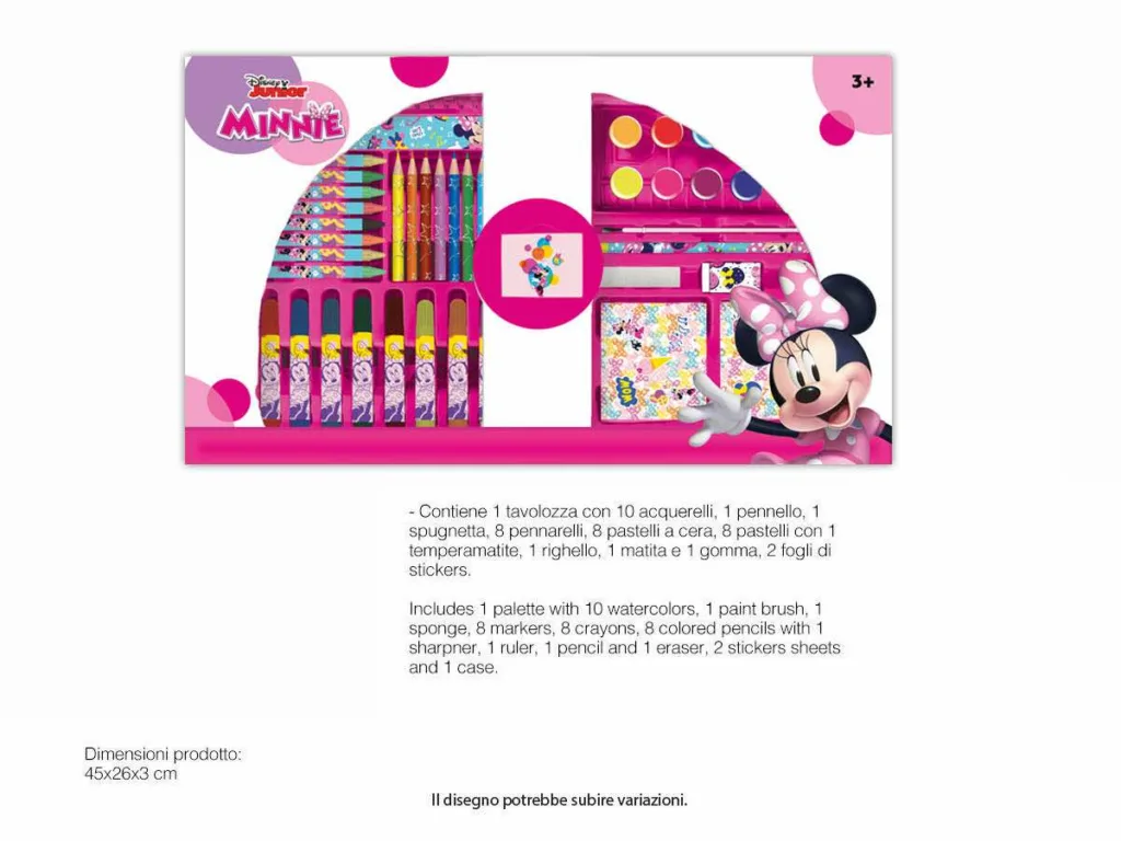 Maletín Creativo Infantil Minnie Mouse – Set de Pintura y Dibujo Completo Disney - Imagen 2